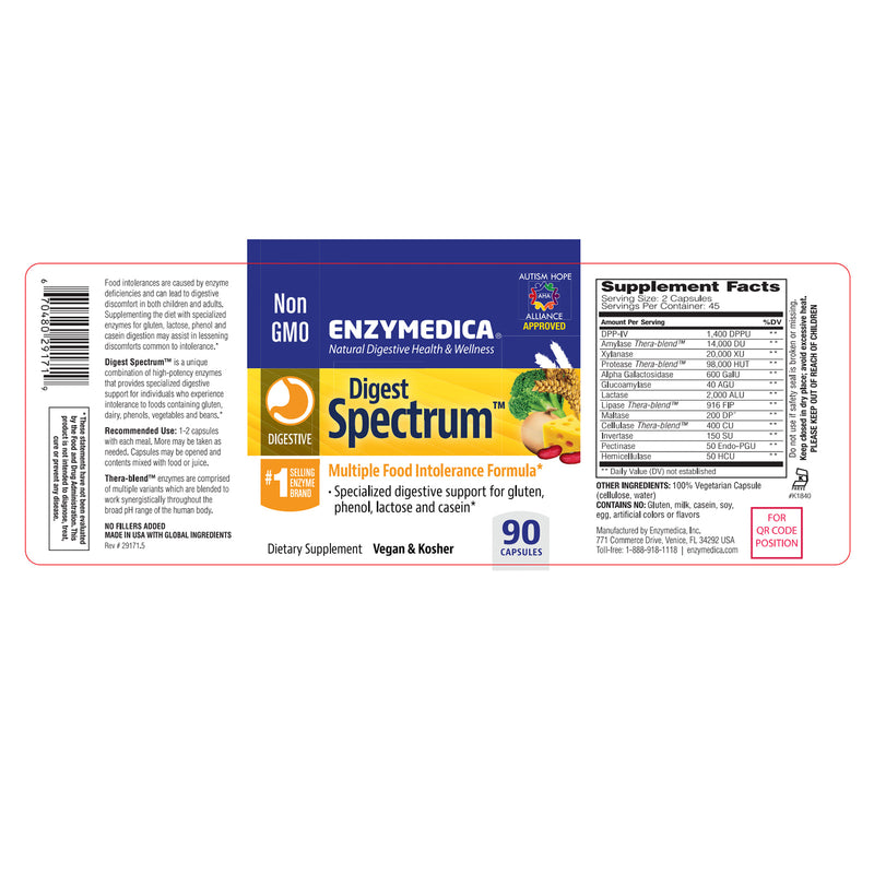Enzymedica Digest Spectrum 90 Capsules - DailyVita