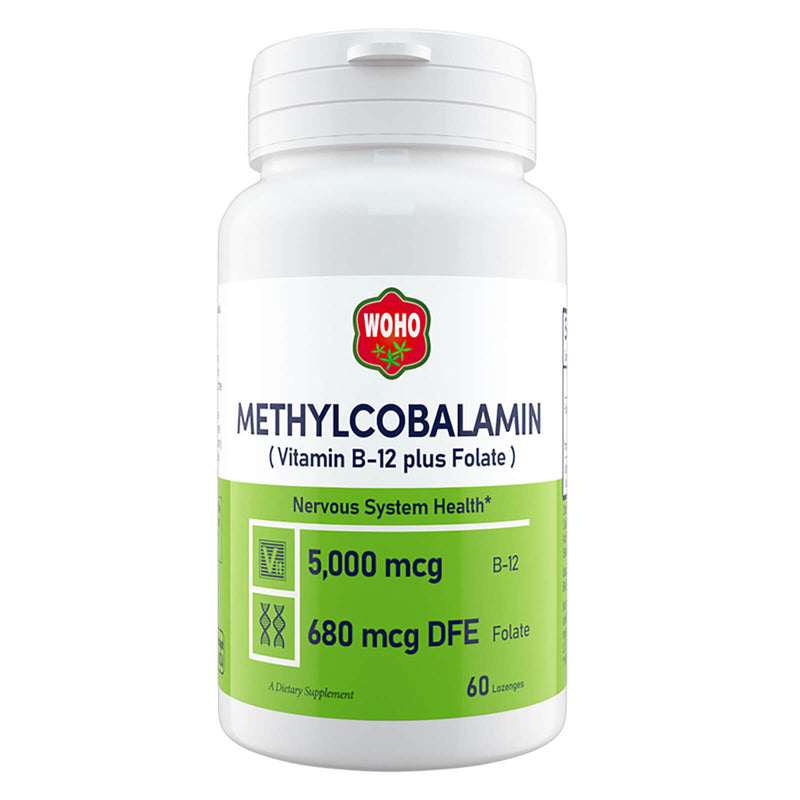 Woohoo Natural Methyl B-12 5000 Mcg - 60 Lozenges - DailyVita