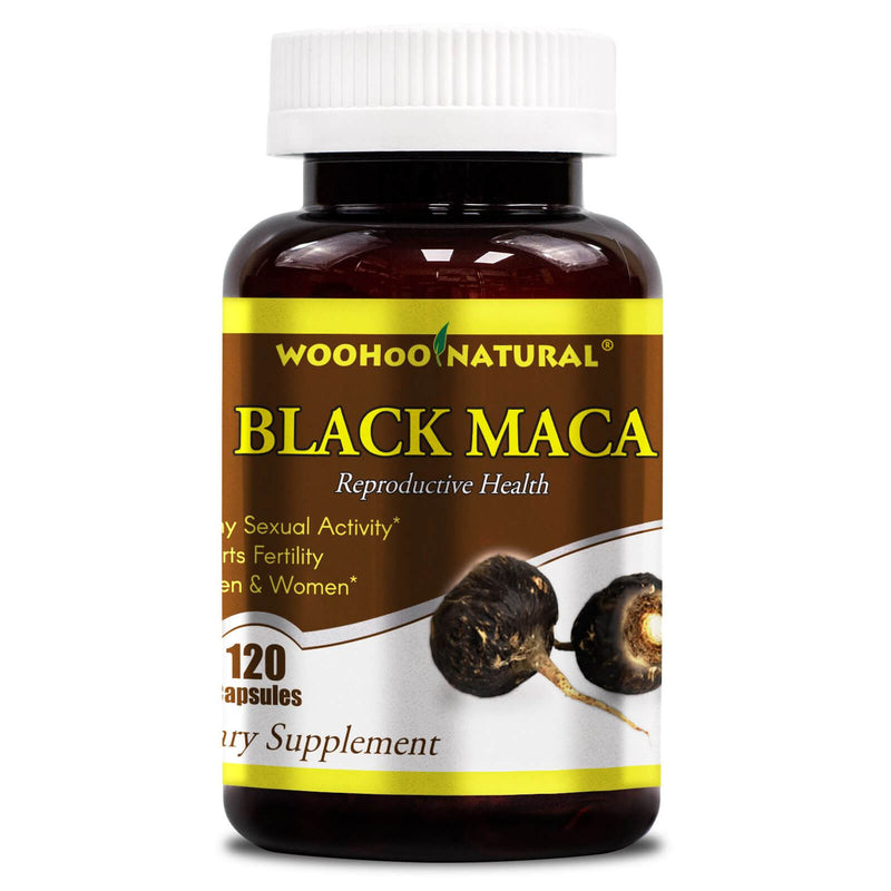 WooHoo Natural Black Maca 1500 mg 120 Capsules - DailyVita