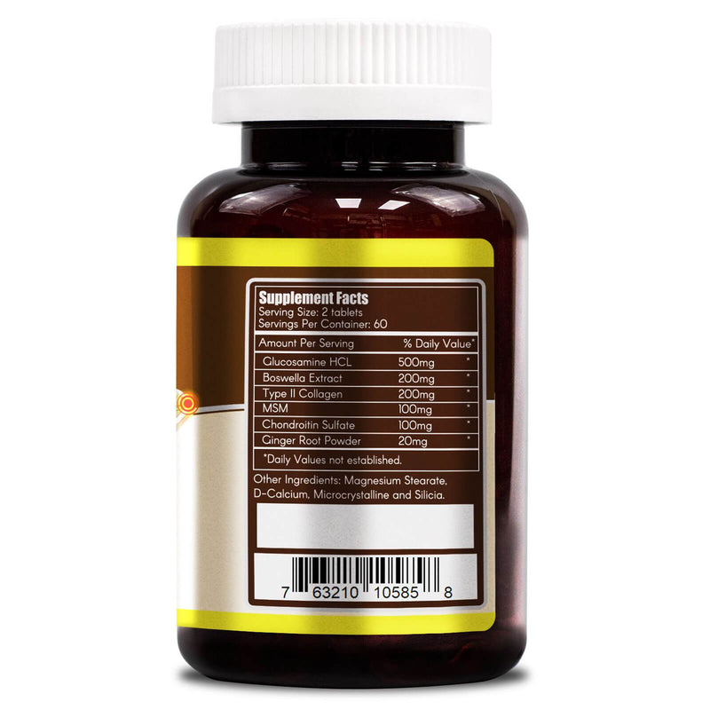 WooHoo Natural Joint Flex 1100 mg 120 Tablets - DailyVita