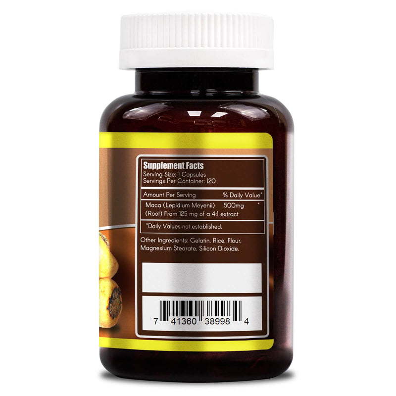 WooHoo Natural Maca 500 mg 120 Capsules - DailyVita